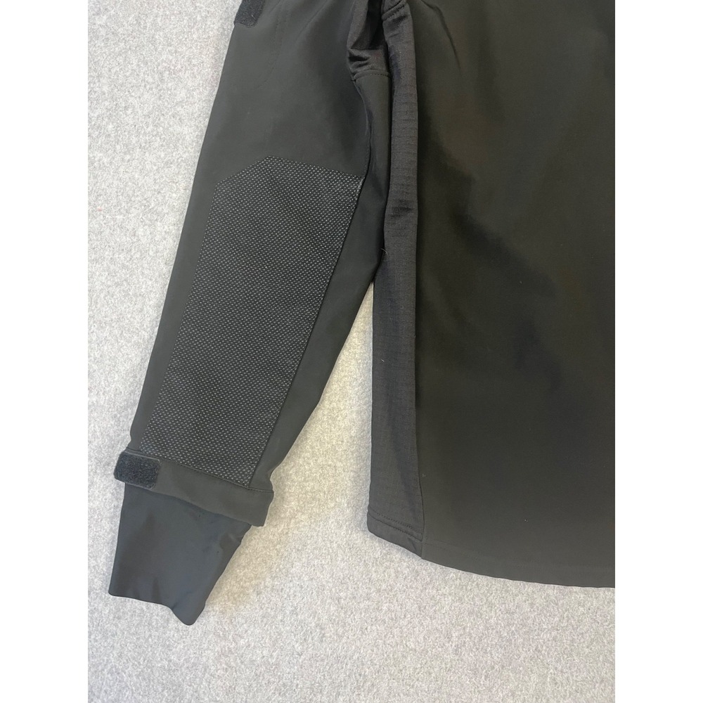 Condor Patrol Jacket Mens L Black 1/4 Zip Extendable Cuffs Thumb Holes Pockets - Picture 13 of 15